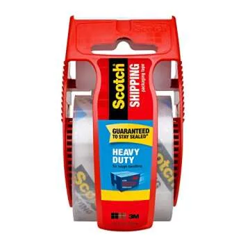 Scotch Heavy Duty Shipping Packaging Tape - Strong, Reliable, 8 Rolls
