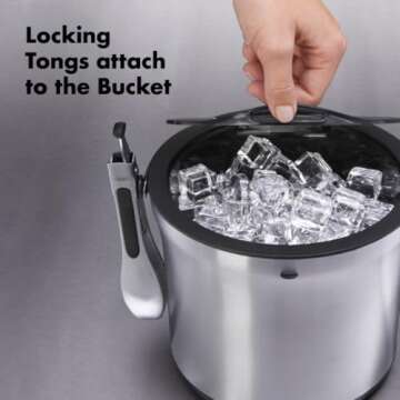 OXO Ice Bucket and Tongs Set - Perfect for Parties and Events