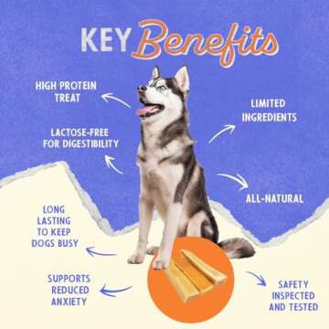 Himalayan Dog Chew Original Yak Cheese Dog Chew, 3 XL/Large Sticks, 3.3 oz, Gluten Free, Healthy Dog Treats, Grain & Lactose Free 100% Natural, Long Lasting Dog Chews for Dogs Under 65 lbs