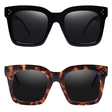 TAOTAOQI Vintage Women Oversized Sunglasses for Style