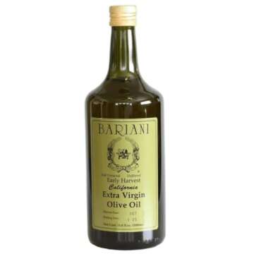 Bariani Early Harvest California Olive Oil 33.8 Oz 1000 ml Bariani Olive Oil Company USDA Organic OU...