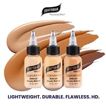 GlamAire Airbrush Makeup by Graftobian - High Definition Airbrush Foundation, Professional Formula f...