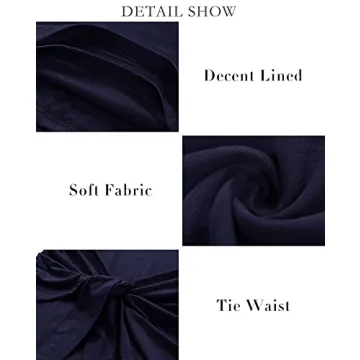 BTFBM Women's 2025 Summer T Shirt Dress Casual Sleeveless Wrap Bodycon Ruched T Shirt Spring Dress Tie Waist Mini Dresses(Sleeveless Navy, Medium)