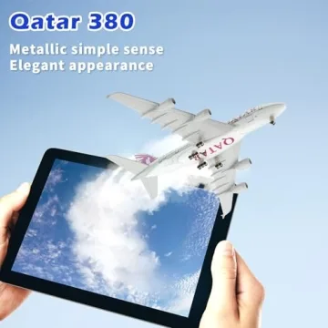 Qatar A380 Diecast Airplane Model Perfect Gift for Enthusiasts