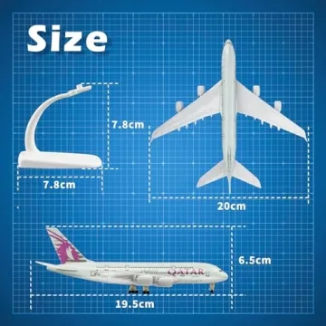 Qatar A380 Diecast Airplane Model Perfect Gift for Enthusiasts