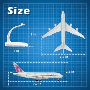 Qatar A380 Diecast Airplane Model Perfect Gift for Enthusiasts