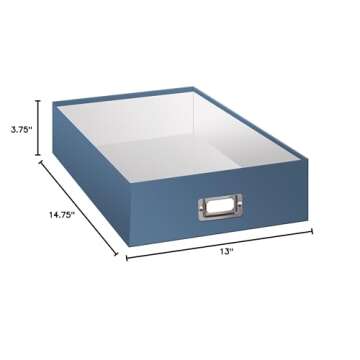 Pioneer Jumbo Scrapbook Storage Box, Sky Blue