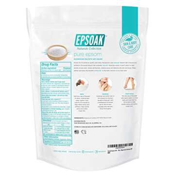Epsoak Epsom Salt 10 lbs. (Qty. 2, 5 lb. Bags) Magnesium Sulfate USP