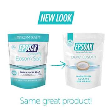 Epsoak Epsom Salt 10 lbs. (Qty. 2, 5 lb. Bags) Magnesium Sulfate USP