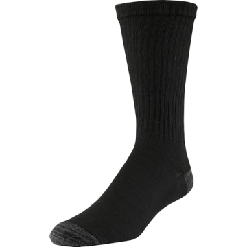 Gildan Men's Crew Socks - 12 Pairs for Comfort and Durability