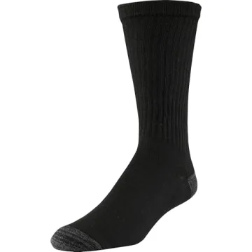 Gildan Men's Crew Socks - 12 Pairs for Comfort and Durability