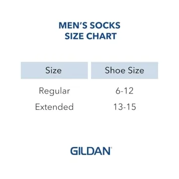 Gildan Men's Crew Socks - 12 Pairs for Comfort and Durability