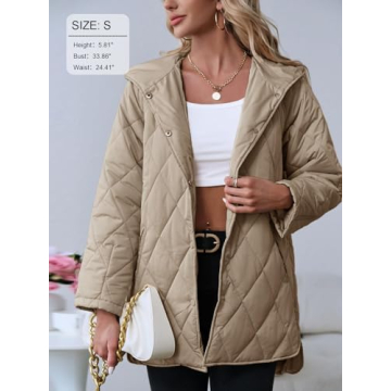 Fisoew Women's Oversized Quilted Jacket | Cozy & Stylish