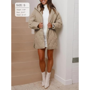 Fisoew Women's Oversized Quilted Jacket | Cozy & Stylish