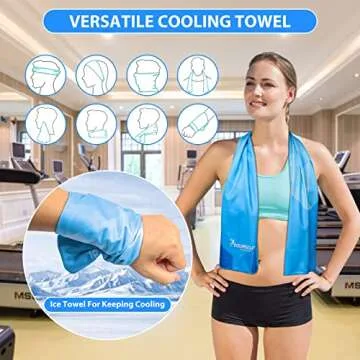 Instant Cooling Towels for Summer Fun - SYOURSELF 4 Pack