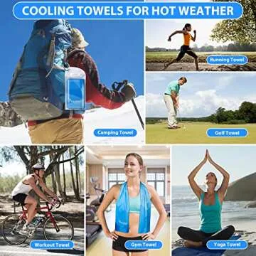Instant Cooling Towels for Summer Fun - SYOURSELF 4 Pack