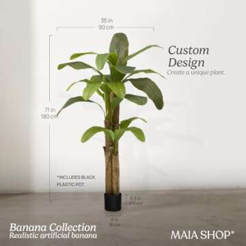Transform Your Decor with 6ft Artificial Banana Tree
