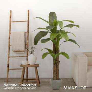 Transform Your Decor with 6ft Artificial Banana Tree