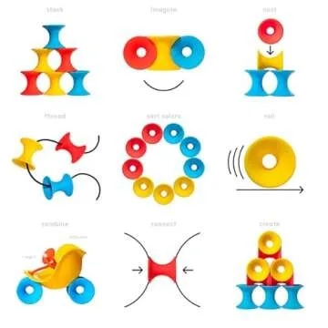 Fat Brain Toys Tulu 9-pc Set for All Ages Creative Play