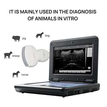 CONTEC Veterinary Portable Ultrasound Scanner For Pregnancy Check On Animals Horse Equine Goat Sheep...