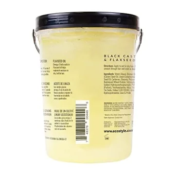 Eco Style Hair Gel with Black Castor and Flaxseed Oil