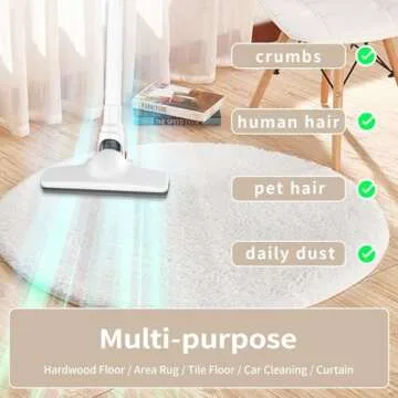 KEROMEE Cordless Vacuum Cleaner, Handheld Stick Small Lightweight Vacuum for Home Pet Hair Hardwood Floor Cat Litter Area Rug Cleaning