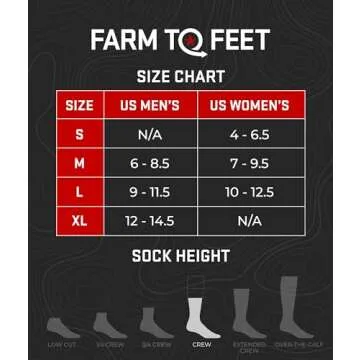 Farm to Feet Unisex Boulder Medium Weight Merino Wool Hiking Crew Socks 2-Pack, Lavendula and Niagra...
