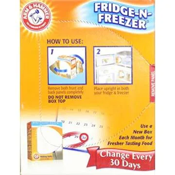 Arm & Hammer Fridge-N-Freezer Baking Soda Odor Absorber, 14 Ounces (Pack of 6)