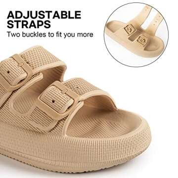 LongBay Adjustable EVA Slide Slippers for All Adults
