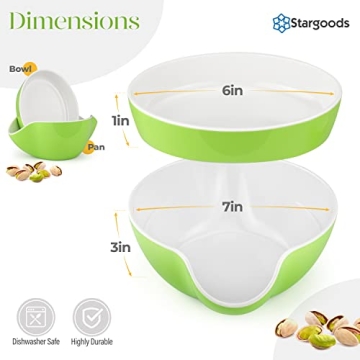 Stylish Pistachio Snack Serving Bowl - Perfect for Parties