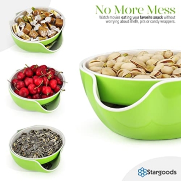 Stylish Pistachio Snack Serving Bowl - Perfect for Parties