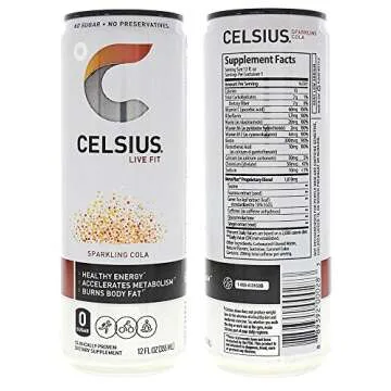CELSIUS Fitness Drink Carbonated 5-Flavor Variety Pack, Zero Sugar, 12oz. Slim Can, 12 Pack