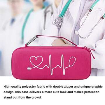 BOVKE Hard Stethoscope Case for 3M Littmann and More