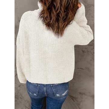 Stylish Dokotoo Quarter Zip Pullover Sweater for Women