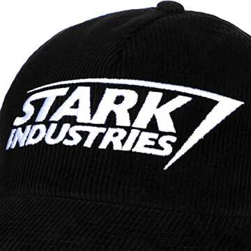 Iron Man Stark Industries Snapback Hat for Marvel Fans