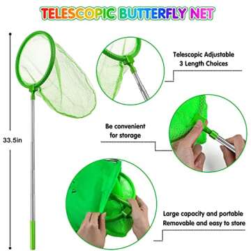 INNOCHEER Kids Explorer Kit & Bug Catcher Kit & Safari Costume Kit, Outdoor Exploration Set with Hat...