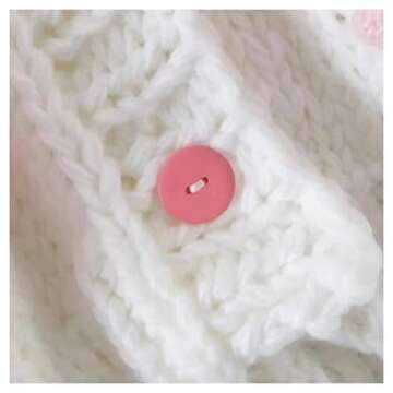 Women's Kawaii Strawberry Embroidered Knit Cardigan