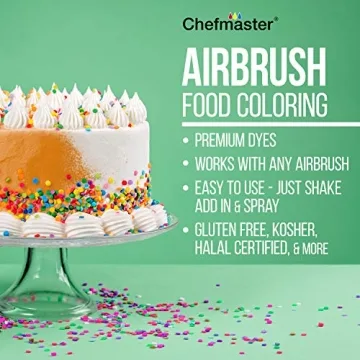 Chefmaster Airbrush Food Color 9-Ounce Metallic Red