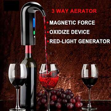 Instant Electric Wine Aerator Dispenser for All Wine Types