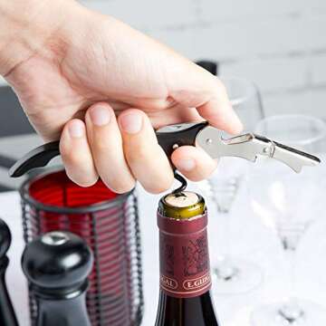 Pulltap's Double-Hinged Corkscrew Set for Wine Lovers