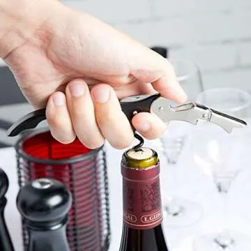 Pulltap's Double-Hinged Corkscrew Set for Wine Lovers