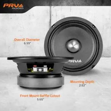 PRV AUDIO 6.5" Midrange Bullet Speaker - High Output Sound
