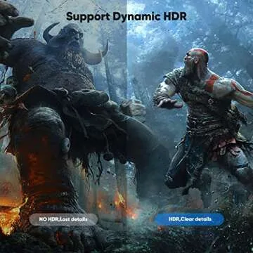 Capshi 8K 4K DisplayPort Cable 1.4, 10FT DP Cable [VESA Certified, 8K@60Hz, 4K@144Hz, 2K@240Hz/165Hz/144Hz], Bradied 32.4Gbps High Speed Display Port Cable for Gaming Monitor, HDR/HDCP/FreeSync/G-Sync