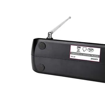 Rabbit Ears TV Antenna, Antop Tabletop Antenna, Digital HDTV Antenna with Multi-direactional Reception, Support 4K 1080P HD VHF UHF for Local Channels