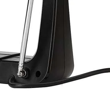 Rabbit Ears TV Antenna, Antop Tabletop Antenna, Digital HDTV Antenna with Multi-direactional Reception, Support 4K 1080P HD VHF UHF for Local Channels