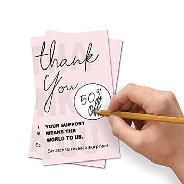 LONLONBANG Gift Scratch Off Cards for Creative Giveaways