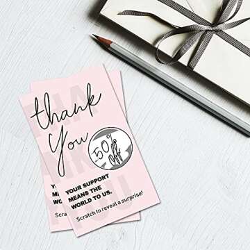 LONLONBANG Gift Scratch Off Cards for Creative Giveaways