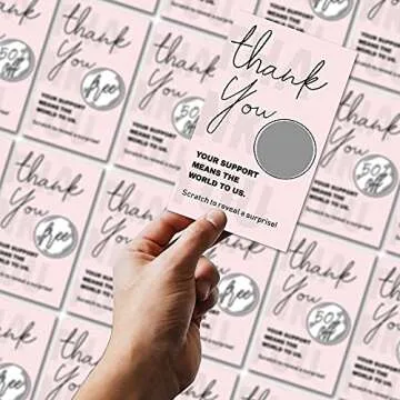 LONLONBANG Gift Scratch Off Cards for Creative Giveaways