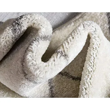 Unique Loom Trellis Frieze Area Rug - Geometric Design