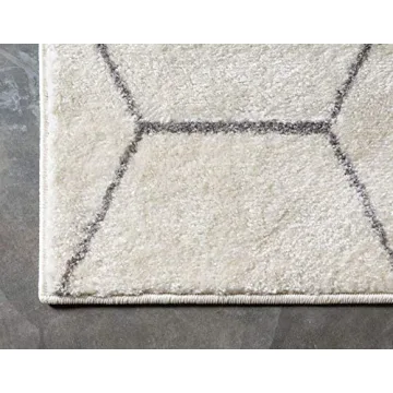 Unique Loom Trellis Frieze Area Rug - Geometric Design